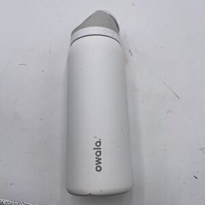 OWALA 32 OUNCE OZ TUMBER WATER BOTTLE White Free Sip SEE PICS Has Wear